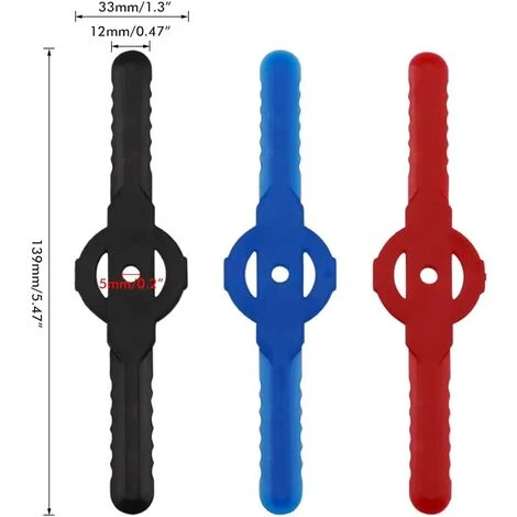 AOUGO 10 Pièces Lames De Tondeuse Jardin Tondeuse Accessoires, Lames De Rechange En Plastique, Outils De Jardin, Petit Trou 5mm, Pour Jardin Pelouse Tondeuse, Coupe-Bordures Sans Fil(Rouge) 4 AOUGO 10 Pièces Lames De Tondeuse Jardin Tondeuse Accessoires, Lames De Rechange En Plastique, Outils De Jardin, Petit Trou 5mm, Pour Jardin Pelouse Tondeuse, Coupe-Bordures Sans Fil(Rouge) – Image 2