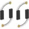 Cisea Lot De 2 Paires De Balais De Charbon Pour Moteur 6 X 11 X 30 Mm Pour Meuleuse D'angle Rotative, Perceuse Circulaire, Perceuse électrique, Pièces De Rechange, Accessoires De Rechange, Noir Et Doré -France Tondeuse Soldes Boutique 60606788 1