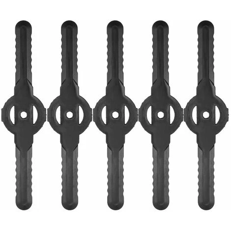 HANBING Accessoires De Tondeuse à Gazon, Plastique, Jardin, Tonte, Pelouse, Tonte, Lames (noir 5pcs) 4 HANBING Accessoires De Tondeuse à Gazon, Plastique, Jardin, Tonte, Pelouse, Tonte, Lames (noir 5pcs) – Image 2