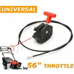 TOPHOMER Câble D'accélérateur 142cm /56 Inch Throttle Cable & Starter Levier Pour Tondeuse, Levier De Câble & D'Étranglement D'Accélérateur Contrôle Manipuler Pour Tondeuse À Gazon Debroussailleuse -France Tondeuse Soldes Boutique 60935387 2
