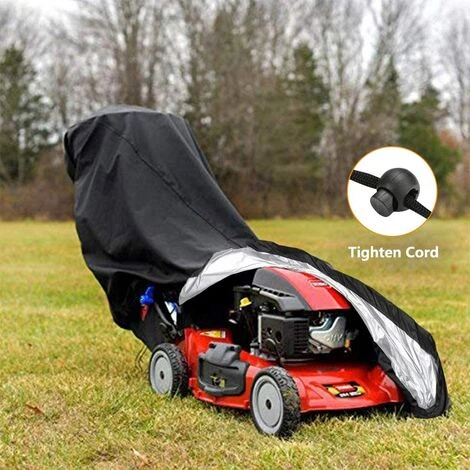 JOORRT Housse Pour Tondeuse à Gazon, étanche, Anti-poussière Et Anti-UV, En 190T, Avec Cordon De Serrage Et Sac De Rangement Pour Extérieur/intérieur - 188 X 99 X 63,5 Cm 7 JOORRT Housse Pour Tondeuse à Gazon, étanche, Anti-poussière Et Anti-UV, En 190T, Avec Cordon De Serrage Et Sac De Rangement Pour Extérieur/intérieur - 188 X 99 X 63,5 Cm – Image 5
