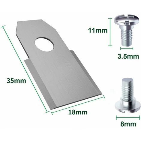 JOORRT 30x Lames De Rechange En Acier Inoxydable Compatible Avec Husqvarna Gardena McCulloch Rob Flymo Yardforce Matrix Grizzly Brast - Comprend Des Vis 4 JOORRT 30x Lames De Rechange En Acier Inoxydable Compatible Avec Husqvarna Gardena McCulloch Rob Flymo Yardforce Matrix Grizzly Brast - Comprend Des Vis – Image 2