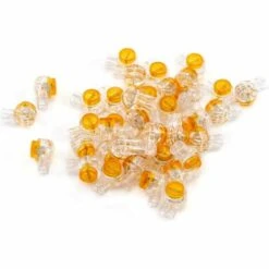 PESCE 50 Pack Connecteurs De Câble Remplis Des Résines Pour Robot Tondeuse Automower,Réparer Fil Electrique Bas Voltage Tondeuse Automatique - Étanches, Sûrs, Dénudage Inutile