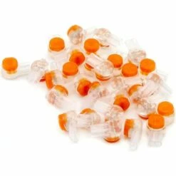 PESCE 50 Pack Connecteurs De Câble Remplis Des Résines Pour Robot Tondeuse Automower,Réparer Fil Electrique Bas Voltage Tondeuse Automatique - Étanches, Sûrs, Dénudage Inutile