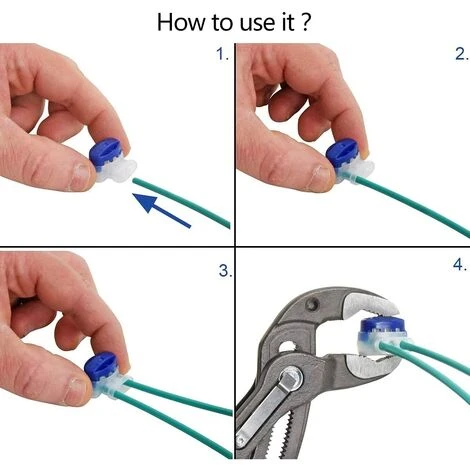 PESCE Connecteurs De Câble Remplis Des Résines, 40 Pièces Connecteurs De Câble Robot Tondeuse Remplis Étanche 3 Trous Fils Électrique Sertis Gel Résine Pour Tondeuses à Gazon Robotiques Automower. 6 PESCE Connecteurs De Câble Remplis Des Résines, 40 Pièces Connecteurs De Câble Robot Tondeuse Remplis Étanche 3 Trous Fils Électrique Sertis Gel Résine Pour Tondeuses à Gazon Robotiques Automower. – Image 4