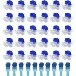PESCE 30Pcs Connecteurs De Câble Jardin Robot Tondeuse Automower Original Remplis Résines 314 Résiste à L’eau Intempéries Connectors Kit Réparation Pour Câbles Avec 10 Bornes Dérivation