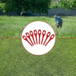 FVBJD Lot De 100 Tondeuse à Gazon En Plastique Lames, Lames De Rechange Pour Coupe Bordure, Pelouse Tondeuse Accessoires, Lames Plastique Rechange, Gros Trou 10mm Petit Trou 5mm (R100) 10 FVBJD Lot De 100 Tondeuse à Gazon En Plastique Lames, Lames De Rechange Pour Coupe Bordure, Pelouse Tondeuse Accessoires, Lames Plastique Rechange, Gros Trou 10mm Petit Trou 5mm (R100) -France Tondeuse Soldes Boutique 61286896 4