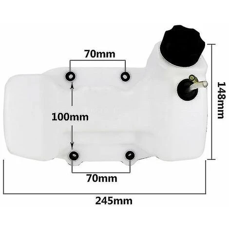 DONTODENT 40-5bl Débroussailleuse Tondeuse De Réservoir De Carburant Réservoir De Carburant Gaz Bouchon De Réservoir De Carburant 4 DONTODENT 40-5bl Débroussailleuse Tondeuse De Réservoir De Carburant Réservoir De Carburant Gaz Bouchon De Réservoir De Carburant – Image 2