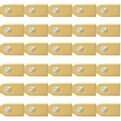 DONTODENT Lame De Tondeuse à Gazon En Acier Inoxydable Revêtue De Titane De 0,75 Mm + Vis 30 Pièces