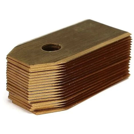 DONTODENT Lame De Tondeuse à Gazon En Acier Inoxydable Revêtue De Titane De 0,75 Mm + Vis 30 Pièces 7 DONTODENT Lame De Tondeuse à Gazon En Acier Inoxydable Revêtue De Titane De 0,75 Mm + Vis 30 Pièces – Image 5