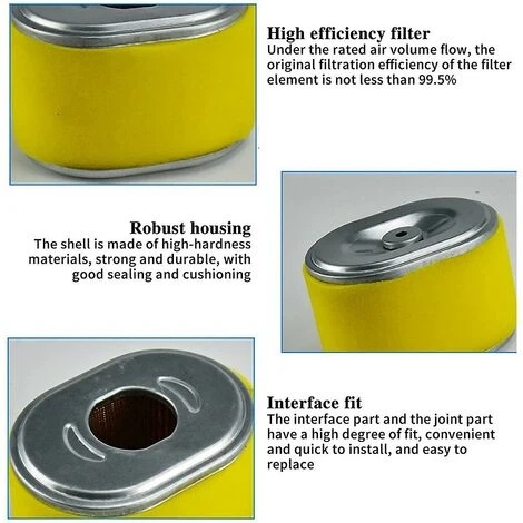 DONTODENT 2 Pièces 17210-ze1-505 Filtre à Air, Remplacer Pour Honda Gx160 Gx200 4 DONTODENT 2 Pièces 17210-ze1-505 Filtre à Air, Remplacer Pour Honda Gx160 Gx200 – Image 2