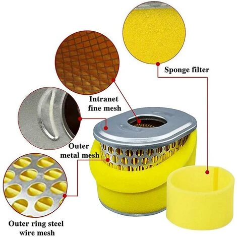 DONTODENT 2 Pièces 17210-ze1-505 Filtre à Air, Remplacer Pour Honda Gx160 Gx200 7 DONTODENT 2 Pièces 17210-ze1-505 Filtre à Air, Remplacer Pour Honda Gx160 Gx200 – Image 5