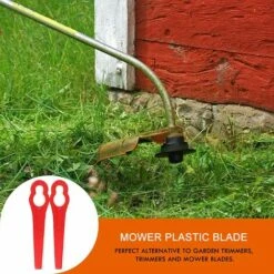 EINEMGELD 100 Pièces Jardin Pelouse Tondeuse Lames Plastique Accessoires De Tondeuse à Gazon Lames En Plastique Couteau De Rechange En Plastique Pour FRT18A FRT18A1 ART46155 FRT20A1 Accessoires -France Tondeuse Soldes Boutique 61325171 3