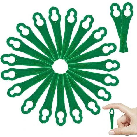MINKUROW 100 Pièces Lames De Rechange BBC En Plastique, Lames De Coupe Pour Tondeuse à Gazon Et Jardin (vert) 3 MINKUROW 100 Pièces Lames De Rechange BBC En Plastique, Lames De Coupe Pour Tondeuse à Gazon Et Jardin (vert)