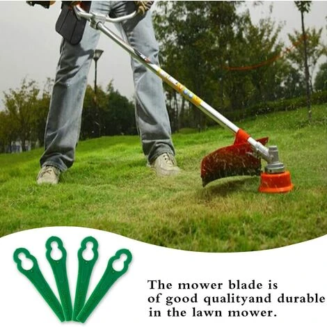 MINKUROW 100 Pièces Lames De Rechange BBC En Plastique, Lames De Coupe Pour Tondeuse à Gazon Et Jardin (vert) 6 MINKUROW 100 Pièces Lames De Rechange BBC En Plastique, Lames De Coupe Pour Tondeuse à Gazon Et Jardin (vert) – Image 4