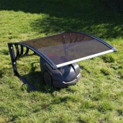 WILTEC Garage Pour Robot Tondeuse Marron Toit Carport Pour Tondeuses- Robot Tondeuse -France Tondeuse Soldes Boutique 6163622 5