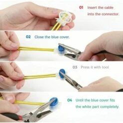 MINKUROW Connecteur De Câble,Connecteurs De Câble Remplis Des Résines Pour Robot Tondeuse Automower,20Pcs -France Tondeuse Soldes Boutique 63693794 4