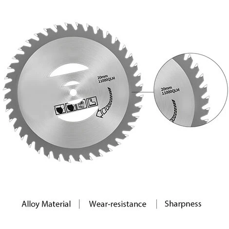 LIFCAUSAL Lames De Débroussailleuse En Alliage D'acier Au Manganèse Compatibles Avec Le Débroussailleuse Weed Wacker, 6 Pouces Argent 1PC 4 LIFCAUSAL Lames De Débroussailleuse En Alliage D'acier Au Manganèse Compatibles Avec Le Débroussailleuse Weed Wacker, 6 Pouces Argent 1PC – Image 2