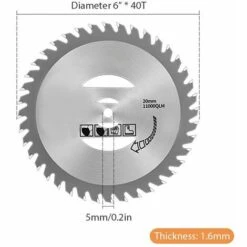 LIFCAUSAL Lames De Débroussailleuse En Alliage D'acier Au Manganèse Compatibles Avec Le Débroussailleuse Weed Wacker, 6 Pouces Argent 1PC 11 LIFCAUSAL Lames De Débroussailleuse En Alliage D'acier Au Manganèse Compatibles Avec Le Débroussailleuse Weed Wacker, 6 Pouces Argent 1PC -France Tondeuse Soldes Boutique 63746348 5