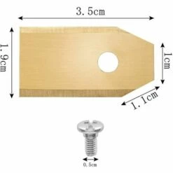 Lame De Tondeuse à Gazon En Acier Inoxydable De Lame De Machines De Jardin (35*18*0.75mm Or 45pcs),HANBING -France Tondeuse Soldes Boutique 63784650 3