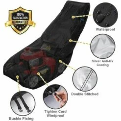 SINCèREETALI Couverture Tondeuse à Gazon Housse De Tondeuse à Gazon Protection Pour Tondeuse Noir 74×39×25 Inches 9 SINCèREETALI Couverture Tondeuse à Gazon Housse De Tondeuse à Gazon Protection Pour Tondeuse Noir 74×39×25 Inches -France Tondeuse Soldes Boutique 63817852 3