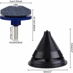 SINCèREETALI Lot De 4 Affûteurs De Lame De Tondeuse à Gazon, Accessoires De Tondeuse à Gazon Avec 1 Kit D'équilibrage De Lame, Outils D'affûtage De Lame De Tondeuse à Gazon -France Tondeuse Soldes Boutique 63821927 2