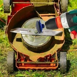 SINCèREETALI Lot De 4 Affûteurs De Lame De Tondeuse à Gazon, Accessoires De Tondeuse à Gazon Avec 1 Kit D'équilibrage De Lame, Outils D'affûtage De Lame De Tondeuse à Gazon -France Tondeuse Soldes Boutique 63821927 5