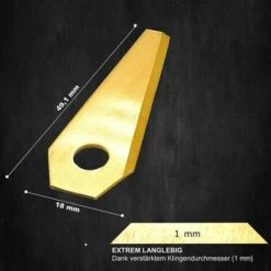 GroupM Carton écologique Doré Avec 18 Pièces De Lames De Tondeuse Robotique Pour Tondeuses à Gazon Automatiques -France Tondeuse Soldes Boutique 63894715 2