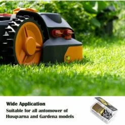 ARC-EN-CIéL Lame Robot Tondeuse , 30 Lames De Rechange Universelles Couteau De Rechange Adapté à Toutes Les Tondeuses à Gazon Robotiques Husqvarna Automower, Gardena, Yardforce 35*18*0.75mm,Arcenciél -France Tondeuse Soldes Boutique 64125943 5