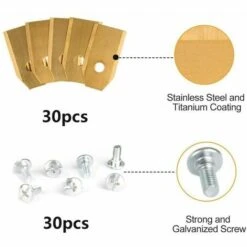 MONLY Lames En Acier Inoxydable De Tondeuse Robotique De Remplacement Pour Toutes Les Tondeuses Ă Gazon Robotis 30 Pices -France Tondeuse Soldes Boutique 64453471 2