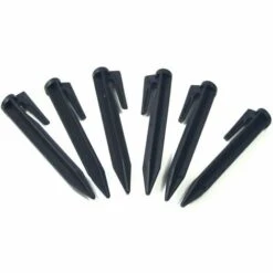 HEGUYEY Lot De 100 Crochets De Fixation Robot Tondeuse à Gazon Robot Tondeuse à Gazon Ancrage Au Sol Support De Câble Guide Ensemble D'accessoires Fixation Pour Fil Périmétrique Fil De Recherche Support De Câble Compatible