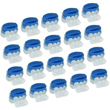 HABIENTôT 20 Pièces Connecteurs De Câble Remplis Des Résines, Connecteurs Pour Câble Périphérique, 314 Connecteurs De Câble Étanche 3 Trous, Parfait Pour Jardin & Extérieur Et Tondeuse Robot Bleu + Blanc,Oi-FRIS 3 HABIENTôT 20 Pièces Connecteurs De Câble Remplis Des Résines, Connecteurs Pour Câble Périphérique, 314 Connecteurs De Câble Étanche 3 Trous, Parfait Pour Jardin & Extérieur Et Tondeuse Robot Bleu + Blanc,Oi-FRIS