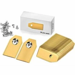 NAXUNNN Couteau Lame Titane 30pièces, Lame Robot Tondeuse à Gazon Avec Vis, Convient Aux Lames Tondeuse Robot De Différentes Marques Et Modèles, Pièces Et Accessoires Tondeuses à Gazon.