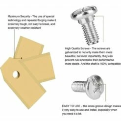 NAXUNNN Couteau Lame Titane 30pièces, Lame Robot Tondeuse à Gazon Avec Vis, Convient Aux Lames Tondeuse Robot De Différentes Marques Et Modèles, Pièces Et Accessoires Tondeuses à Gazon. -France Tondeuse Soldes Boutique 64520241 3