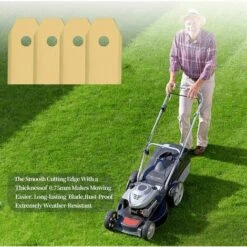 NAXUNNN Couteau Lame Titane 30pièces, Lame Robot Tondeuse à Gazon Avec Vis, Convient Aux Lames Tondeuse Robot De Différentes Marques Et Modèles, Pièces Et Accessoires Tondeuses à Gazon. -France Tondeuse Soldes Boutique 64520241 4