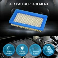 LIFCAUSAL Lot De 5 Filtres à Air 491588S De Rechange Pour Cartouche De Filtre à Air Plate OEM Briggs Stratton 491588 4915885, Filtre à Air Pour Tondeuse à Gazon -France Tondeuse Soldes Boutique 64556565 3