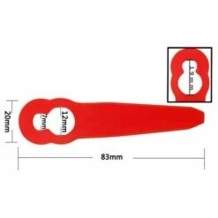 RHAFAYRE Jeu De Lames De Rechange, Lames De Rechange En Plastique Pour Couteau De Tondeuse à Gazon, Accessoires Pour Tondeuse à Gazon -France Tondeuse Soldes Boutique 64933369 3
