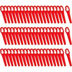 Lames En Plastique 100 Pcs Lames De Tondeuse Pour Jardin Pelouse Tondeuse Accessoires,Lames En Plastique De Rechange Pour Coupe-Bordures 56Vingt