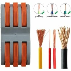 BEARSU Bornes De Connexion Automatique, Rapide Connecteur De Fil De Câble, Connecteur à écrou à Levier, Assortiment De Conducteurs Connecteurs De Fils Compacts SPL-3 (Paquet De 12) 10 BEARSU Bornes De Connexion Automatique, Rapide Connecteur De Fil De Câble, Connecteur à écrou à Levier, Assortiment De Conducteurs Connecteurs De Fils Compacts SPL-3 (Paquet De 12) -France Tondeuse Soldes Boutique 65098821 4