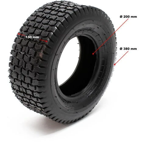 WILTEC Lot 2x Pneus 2x Chambres Air Tondeuse Autoportée 16x6.50-8 4PR Valve Coudée Chariot Diable Brouette 4 WILTEC Lot 2x Pneus 2x Chambres Air Tondeuse Autoportée 16x6.50-8 4PR Valve Coudée Chariot Diable Brouette – Image 2