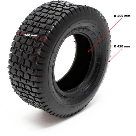 WILTEC Lot 2x Pneus 2x Chambres Air Tondeuse Autoportée 18x8.50-8 4PR Valve Coudée Chariot Diable Brouette 4 WILTEC Lot 2x Pneus 2x Chambres Air Tondeuse Autoportée 18x8.50-8 4PR Valve Coudée Chariot Diable Brouette – Image 2