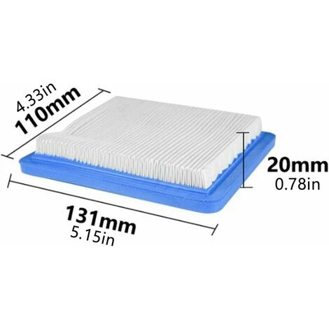 Fei Yu Air Pour Tondeuse Poussée Remplacement Gamme Accessoires Filtre Papier Ensemble Non Authentique Briggs Stratton Quantum Bleu Filtre Air Tracteur Pour Tondeuses à Gazon Et Tracteurs (2 Pièces) Filtre Air Pour Tondeuse Poussée Remplacement Gamme 5 Fei Yu Air Pour Tondeuse Poussée Remplacement Gamme Accessoires Filtre Papier Ensemble Non Authentique Briggs Stratton Quantum Bleu Filtre Air Tracteur Pour Tondeuses à Gazon Et Tracteurs (2 Pièces) Filtre Air Pour Tondeuse Poussée Remplacement Gamme – Image 3