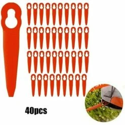 L'FLANEUR 40 Pièces Accessoires De Lames En Plastique De Remplacement Pour STIHL Polycut 2-2 FSA 45 Tondeuse à Gazon Coupe-herbe ANEUR 10 L'FLANEUR 40 Pièces Accessoires De Lames En Plastique De Remplacement Pour STIHL Polycut 2-2 FSA 45 Tondeuse à Gazon Coupe-herbe ANEUR -France Tondeuse Soldes Boutique 65362384 4
