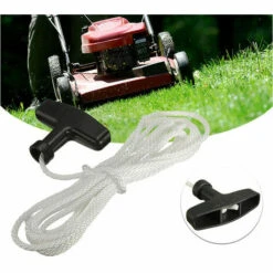 Cordon De Traction Pour Tondeuse à Gazon, 6 Pcs Cordes De Démarrage De 1.5m Rechange Accessoires De Tondeuse Corde De Démarrage à Rappel Avec Poignée Pour Tondeuse à Gazon Tronçonneuse à Chaîne S'arêern