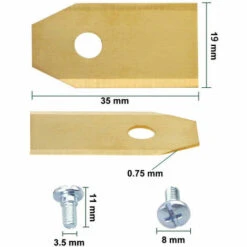 ZHUOXUAN 30 Lames De Rechange TITAN 0,75mm Pour Tondeuses-robots Husqvarna Automower Gardena - Jaune -France Tondeuse Soldes Boutique 65490563 3