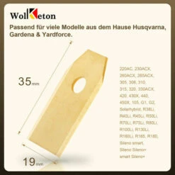 ZHUOXUAN 30 Lames De Rechange TITAN 0,75mm Pour Tondeuses-robots Husqvarna Automower Gardena - Jaune -France Tondeuse Soldes Boutique 65490563 5