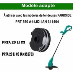 OSQI Lot De 6 Bobines De Rechange Pour Débroussailleuse Sans Fil Parkside PRTA 20-Li C3 IAN351753 -France Tondeuse Soldes Boutique 65500861 4