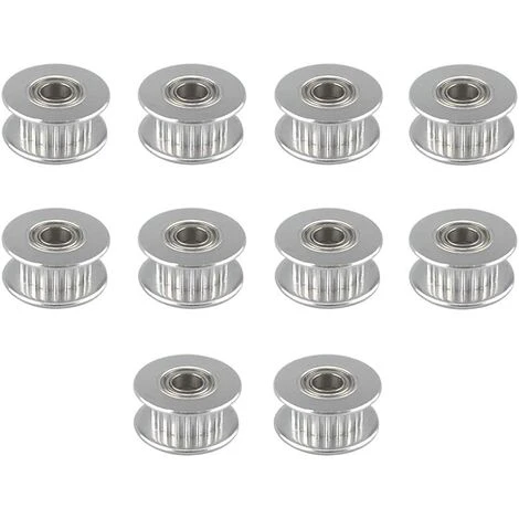 OSQI 10 Pcs Prime GT2 Poulie Idler 20 Dents 5mm Alésage, Alliage D'Aluminium GT2 Idler Avec Double Roulement à Billes, Pour Imprimante 3D 6mm Largeur Courroie De Distribution 3 OSQI 10 Pcs Prime GT2 Poulie Idler 20 Dents 5mm Alésage, Alliage D'Aluminium GT2 Idler Avec Double Roulement à Billes, Pour Imprimante 3D 6mm Largeur Courroie De Distribution