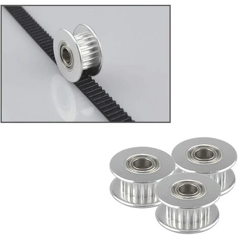 OSQI 10 Pcs Prime GT2 Poulie Idler 20 Dents 5mm Alésage, Alliage D'Aluminium GT2 Idler Avec Double Roulement à Billes, Pour Imprimante 3D 6mm Largeur Courroie De Distribution 5 OSQI 10 Pcs Prime GT2 Poulie Idler 20 Dents 5mm Alésage, Alliage D'Aluminium GT2 Idler Avec Double Roulement à Billes, Pour Imprimante 3D 6mm Largeur Courroie De Distribution – Image 3