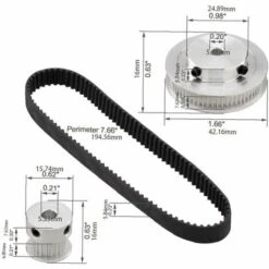 OSQI 2gt Roue Synchrone 20 60 Dents Alésage Poulie Synchrone En Aluminium GT2 Système De Poulie De Courroie De Distribution -France Tondeuse Soldes Boutique 65502216 5